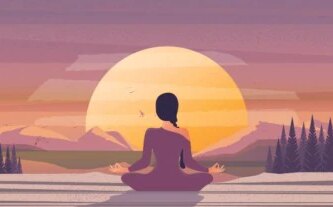 yoga posa para uma mente calma